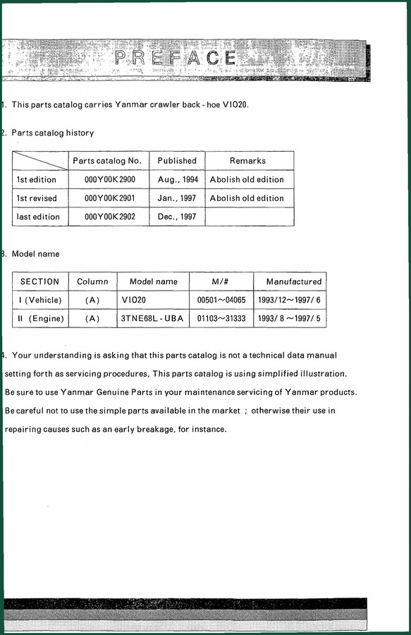 Yanmar VIO20 Service Manual – 222-Page OEM Factory Specs