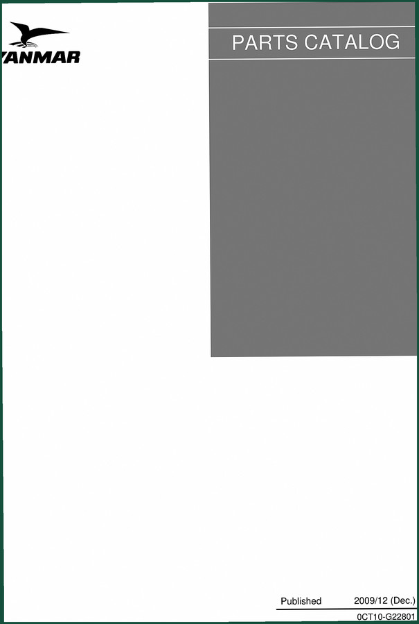 Yanmar YM186, YM186D 2009 Parts Catalog – OEM Parts ID