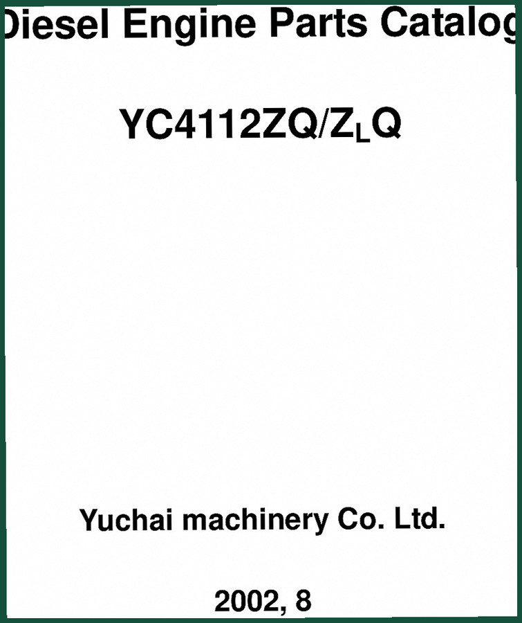 Yuchai YC4112ZQ Parts Catalog 2002 – OEM Exploded Views 79 Pages