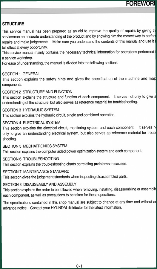 Hyundai R290LC Service Manual – Factory Specs for Heavy Equipment