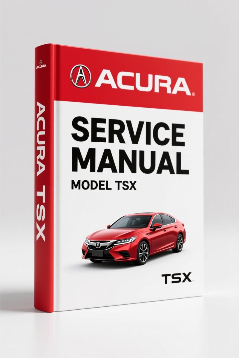 Acura TSX 2004 Service Manual – Factory OEM Drive Axle Procedures