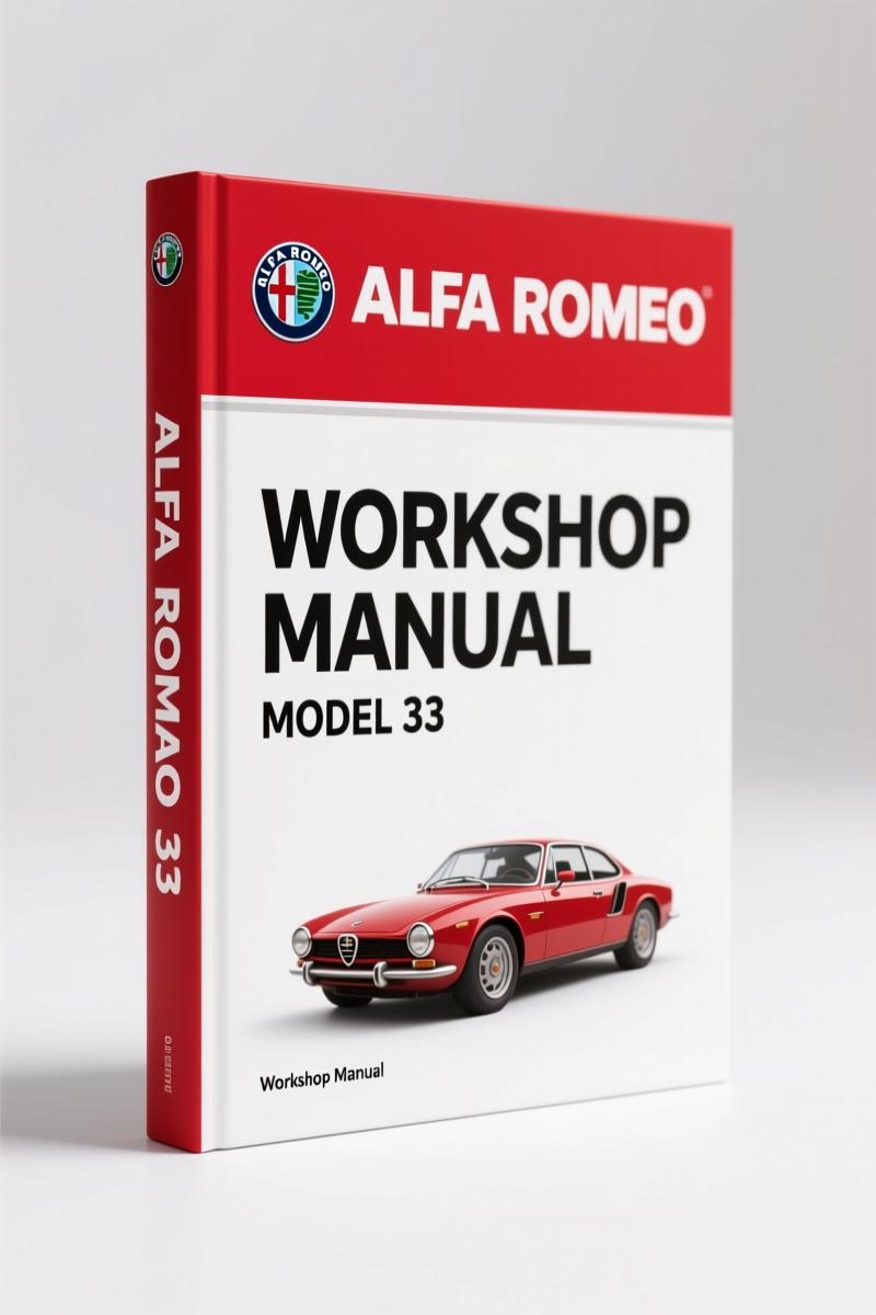 Alfa Romeo 33 Workshop Manual cover – factory service book