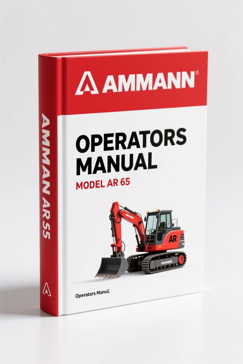 Ammann AR 65 operators manual factory document cover with safety and operation instructions