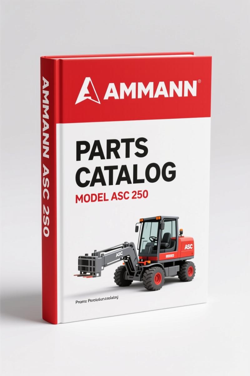Ammann ASC 250 Parts Catalog cover page - 387-page OEM spare parts list