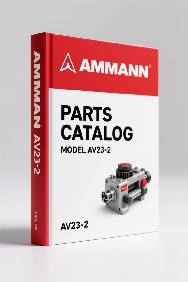 Ammann AV23-25 parts catalog cover 2008 OEM factory manual
