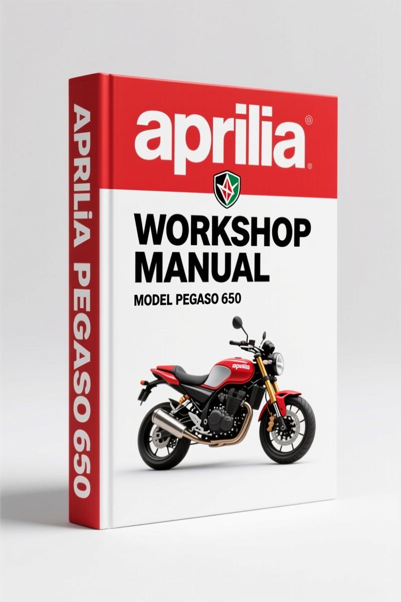 Aprilia Pegaso 650 Workshop Manual cover – factory service and repair manual 311 pages