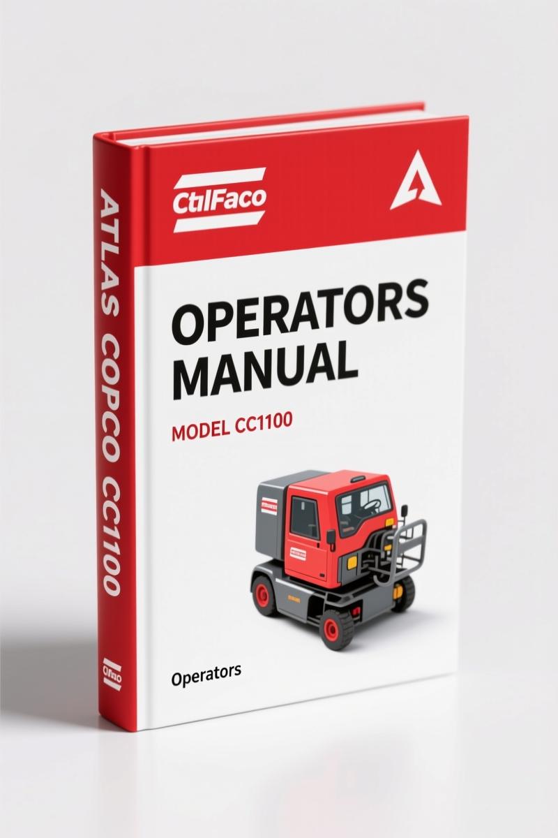 Atlas Copco CC1100 CC1200 Operators Manual cover page