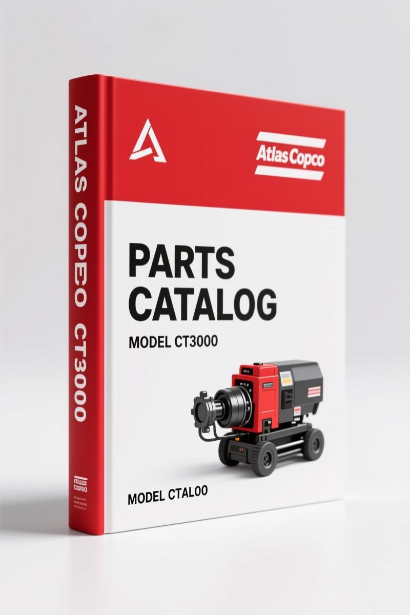 Atlas Copco CT3000 2015 Parts Catalog cover – OEM factory parts list for tamping roller