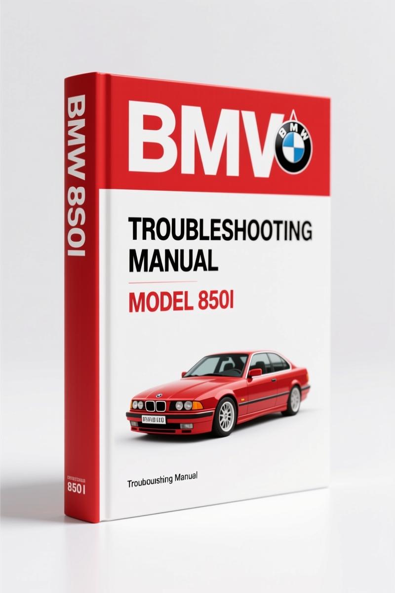 BMW 850i 1992 Troubleshooting Manual – Factory Specs