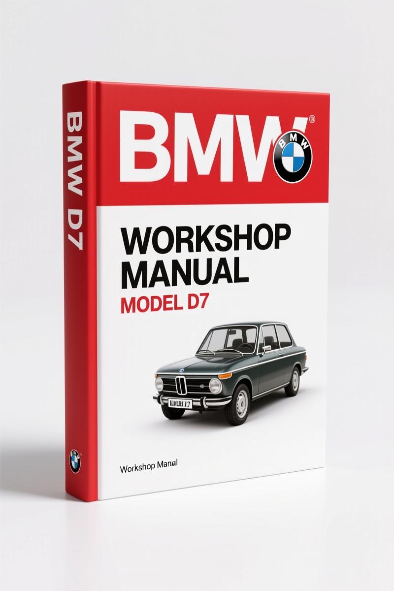 BMW D7 Workshop Manual – Factory Marine Diesel Repair Guide