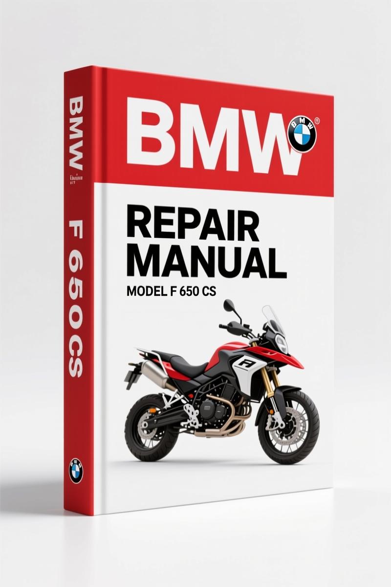 BMW F 650 CS Repair Manual – Factory Maintenance Specs