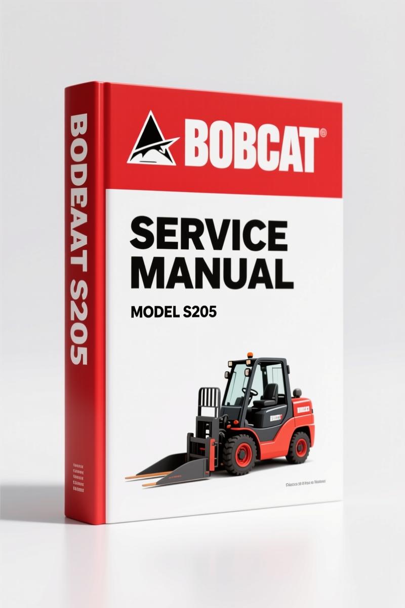 Bobcat S205 2008 Service Manual – 955 Pages OEM Factory Specs