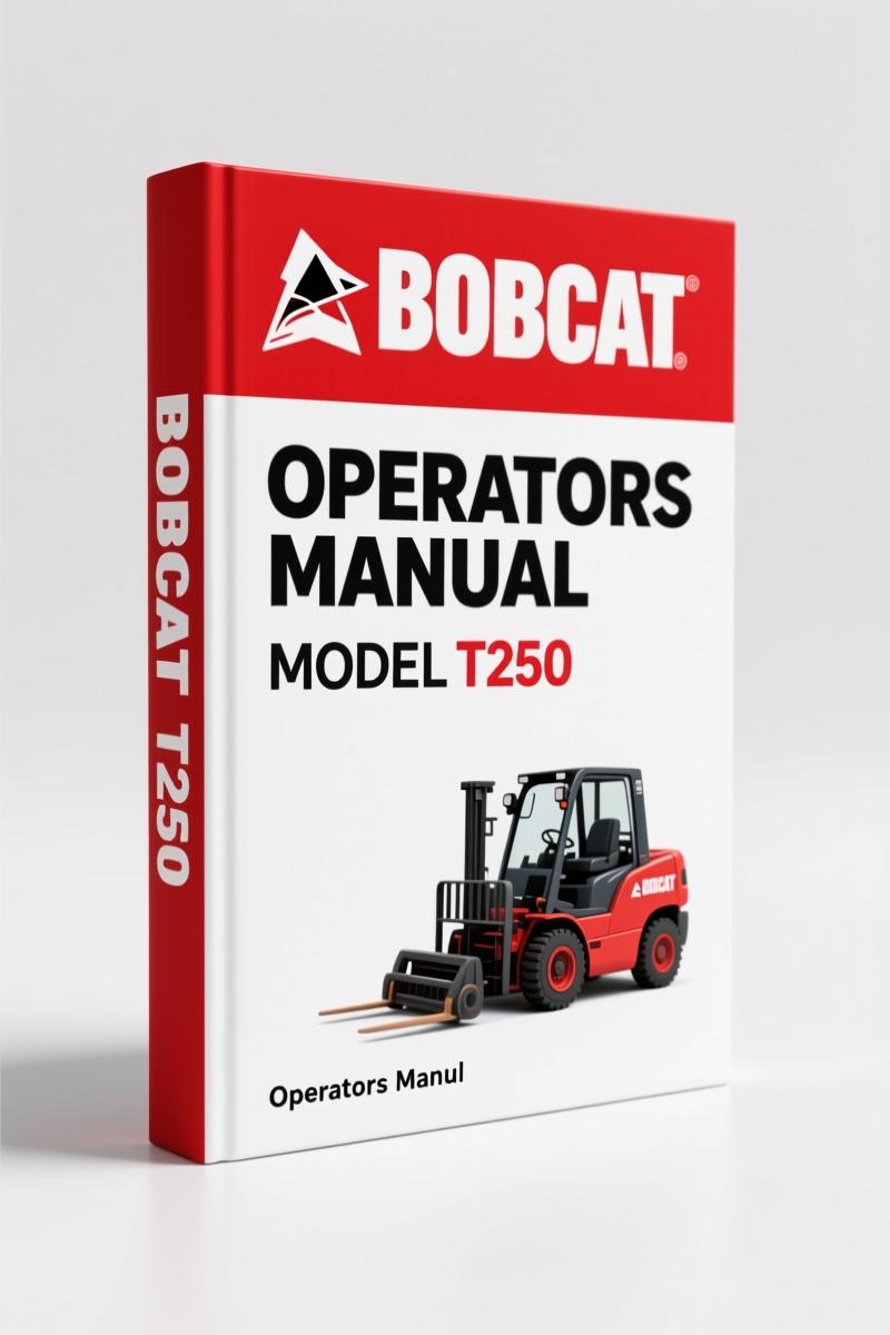 Bobcat T250 2005 Operators Manual – Factory Safety & Maintenance Specs