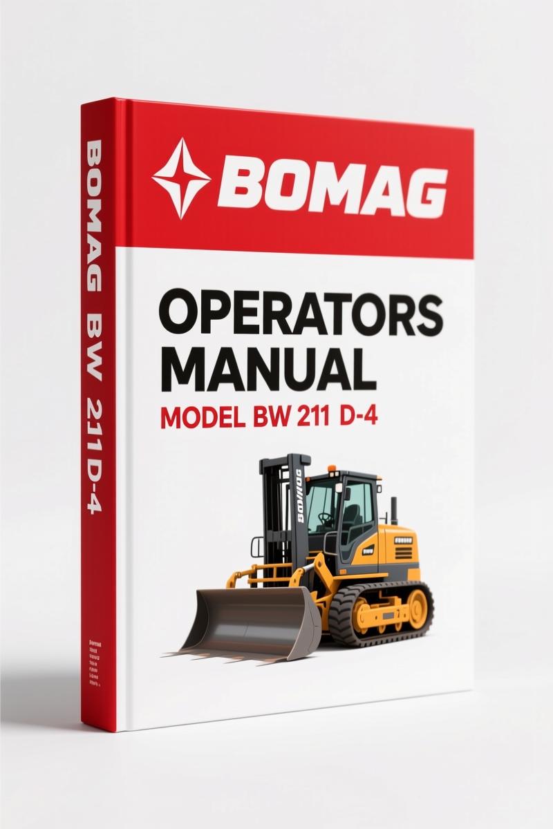 Bomag BW 211 D-4, BW 211 PD-4 2004 Operators Manual – OEM Safety & Specs