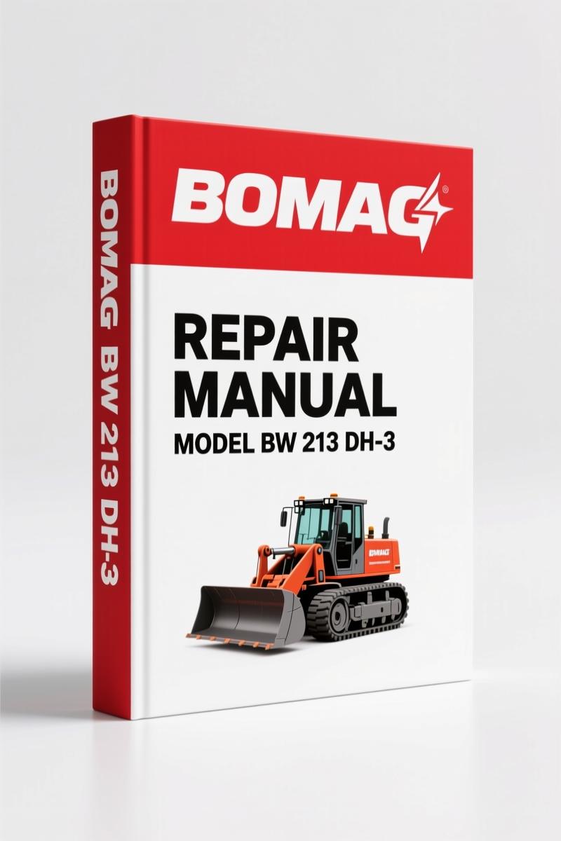 Bomag BW 213/214 DH-3 PDH-3 2001 Repair Manual – 340 Pages