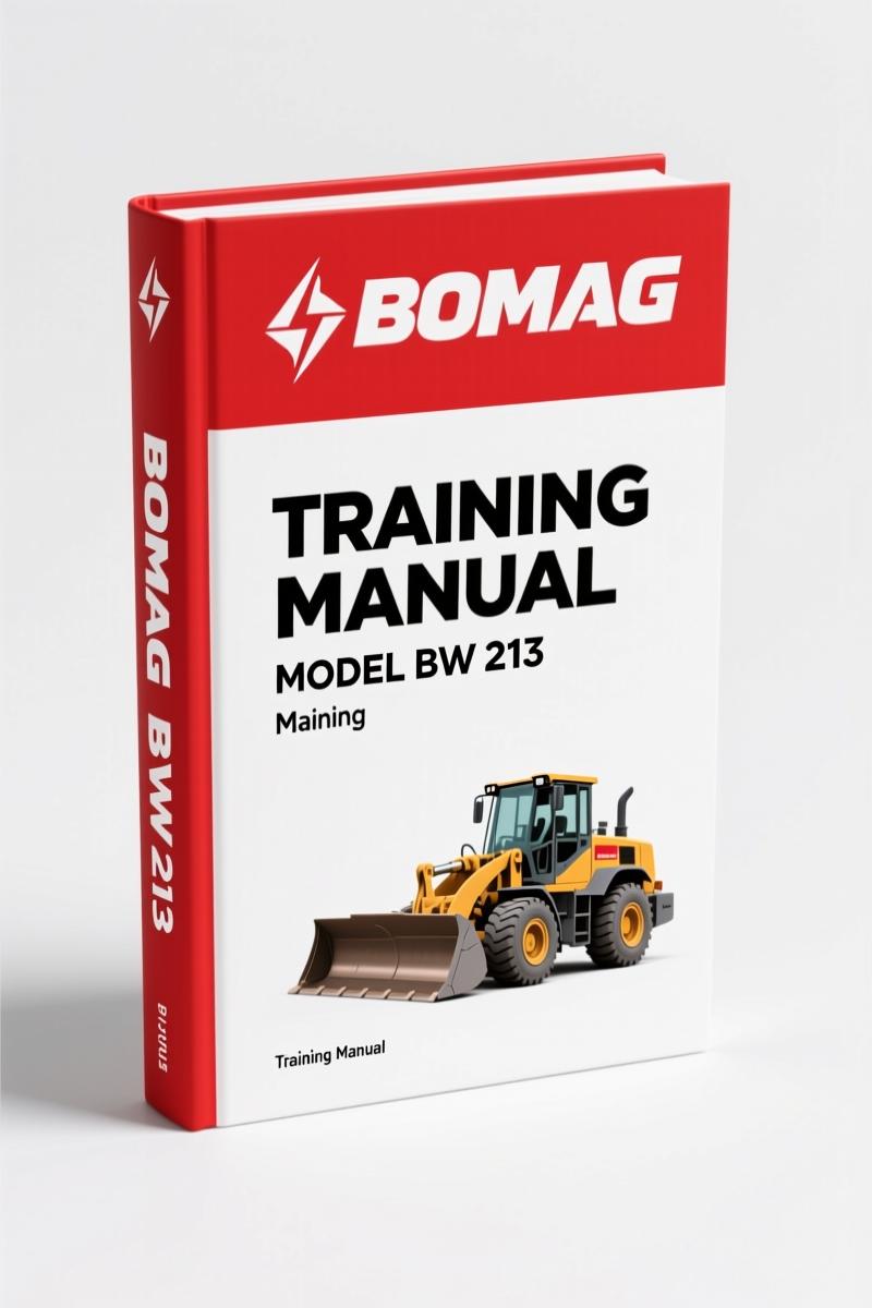 Bomag BW 213, BW 211, BW 216 2005 Training Manual – OEM Specs