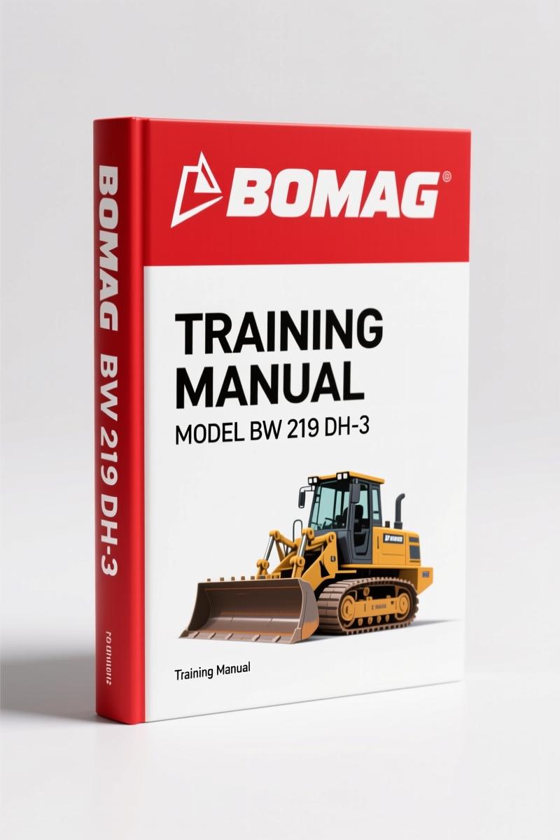 Bomag BW 216 D-3, BW 216 DH-3, BW 216 PDH-3, BW 219 DH-3, BW 219 PDH-3 2000 Training Manual – Factory Service Data