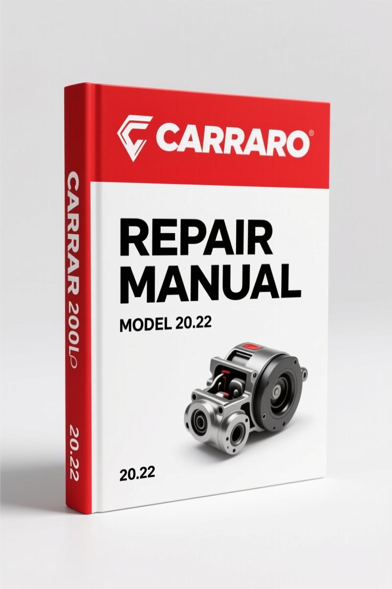 Carraro 20.22 2005 Repair Manual – Factory Axle Service Specs