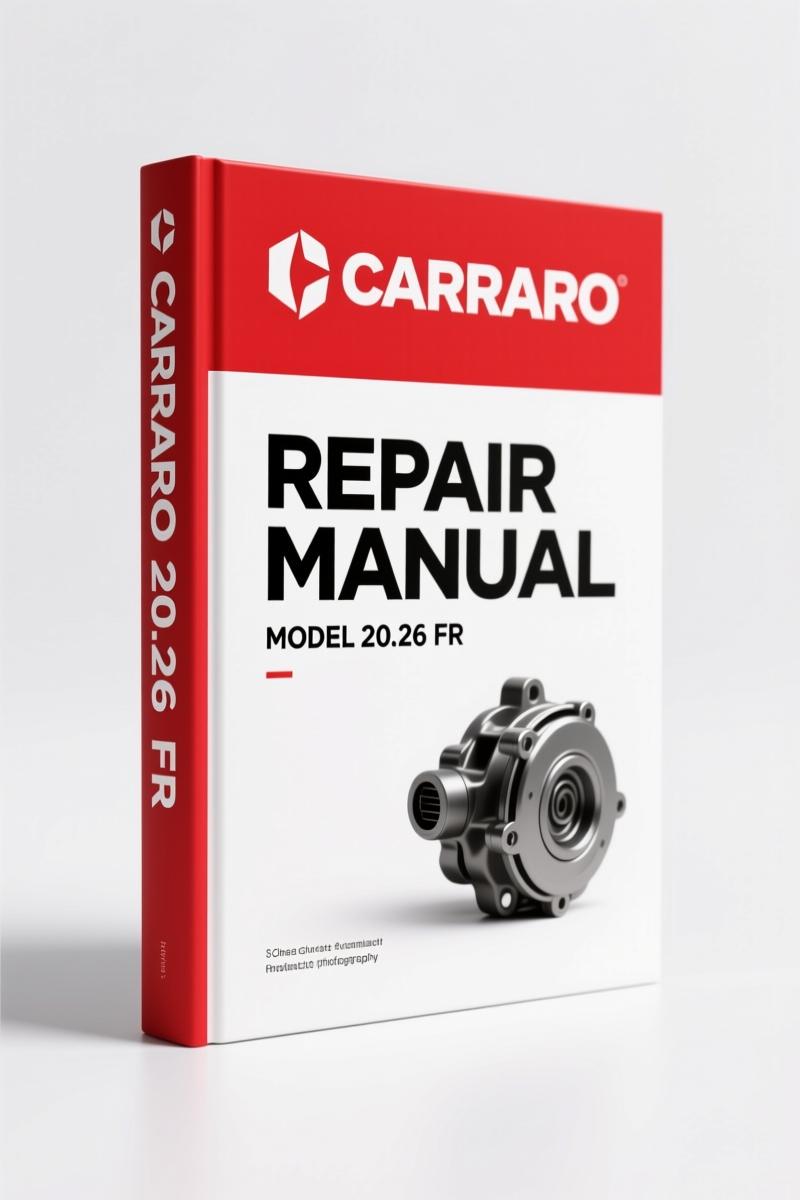 Carraro 20.26, 20.26 FR 2005 Repair Manual – Factory Axle Specs