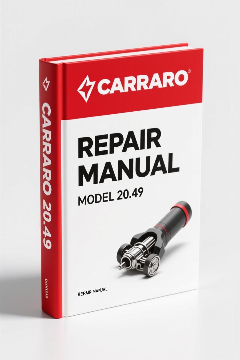 Carraro 20.49 2005 Repair Manual – OEM Factory Specs