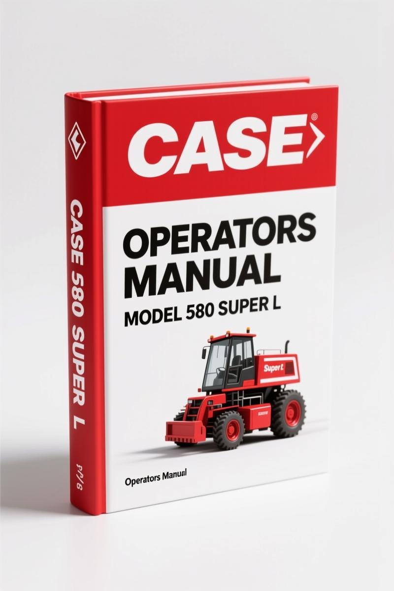 Case 580 Super L Operators Manual – OEM Factory Specs for Safe Operation