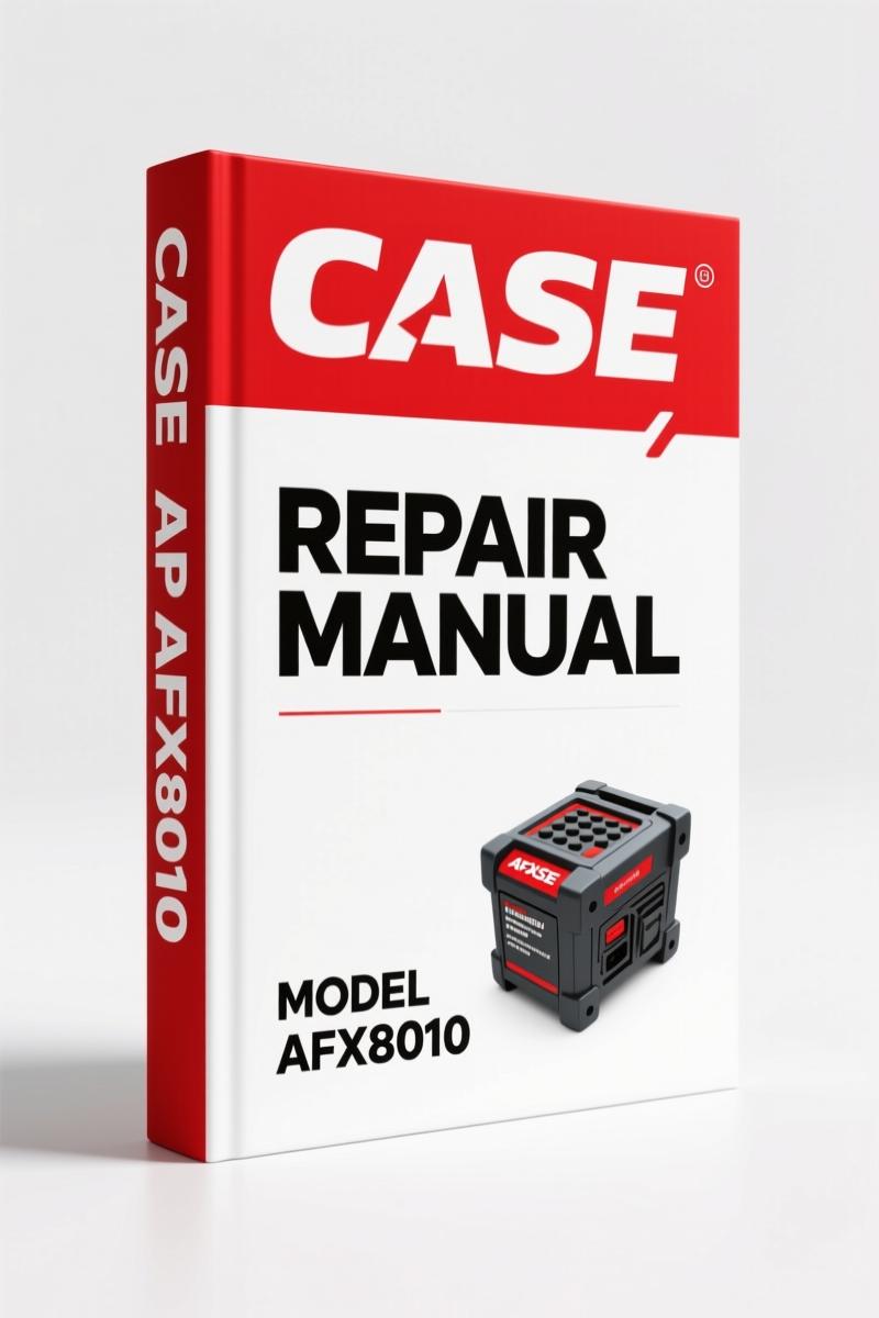 Case AFX8010 2004 Repair Manual – Factory Specifications for Combine Harvesters