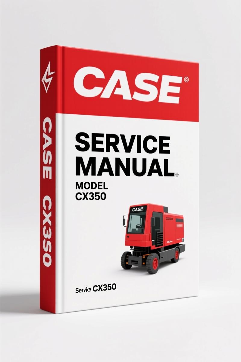 Case CX330 CX350 2002 Service Manual – Factory Specs