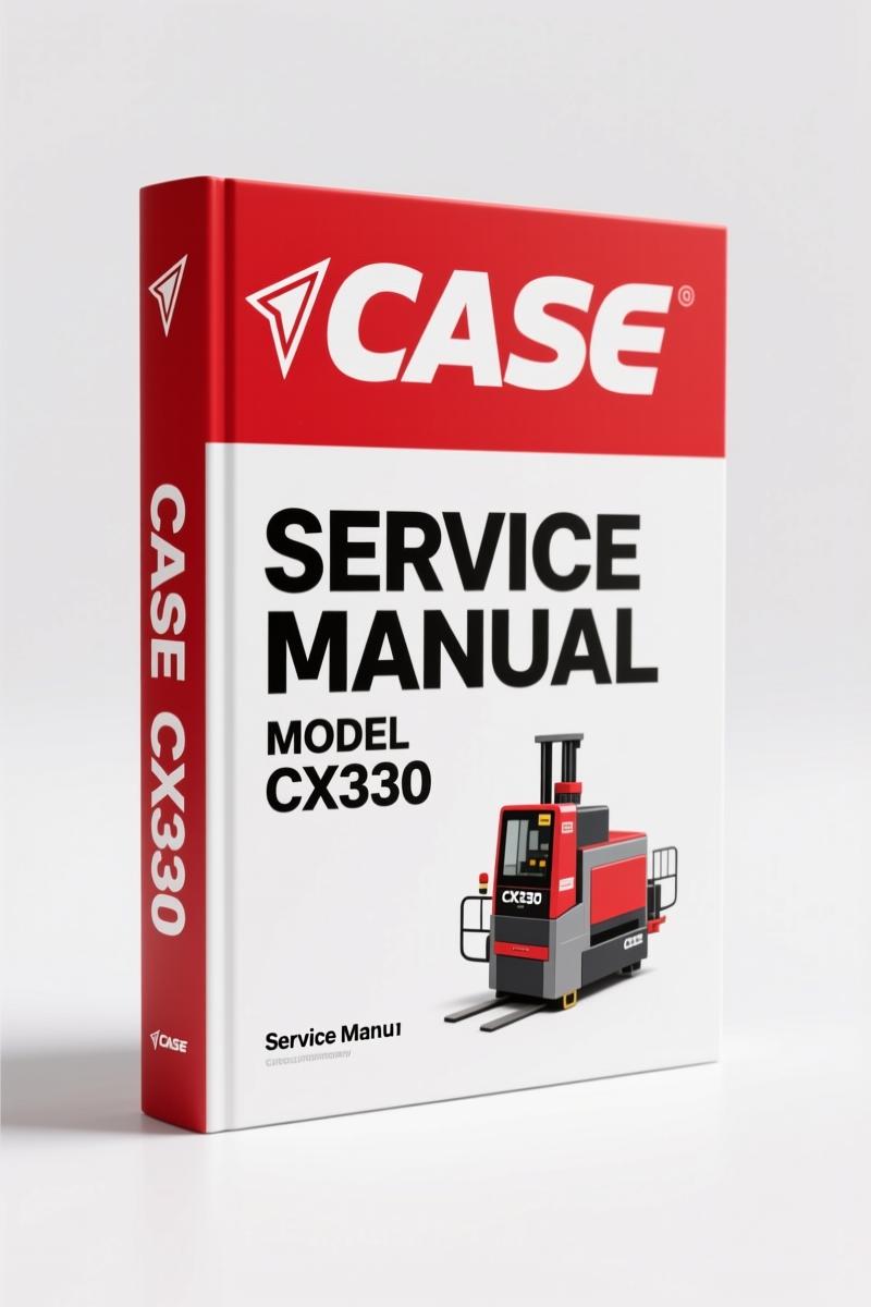 Case CX330, CX350 2002 Service Manual – Factory Excavator Specs