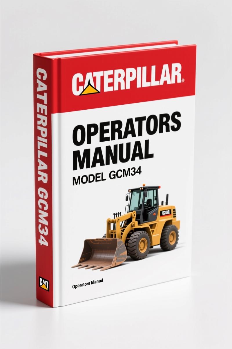 Caterpillar GCM34 2001 Operators Manual – Factory OEM Documentation
