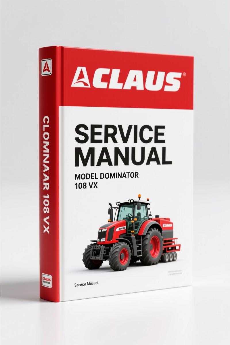 Claas DOMINATOR 108 VX & 88 VX Service Manual – 1044 Pages