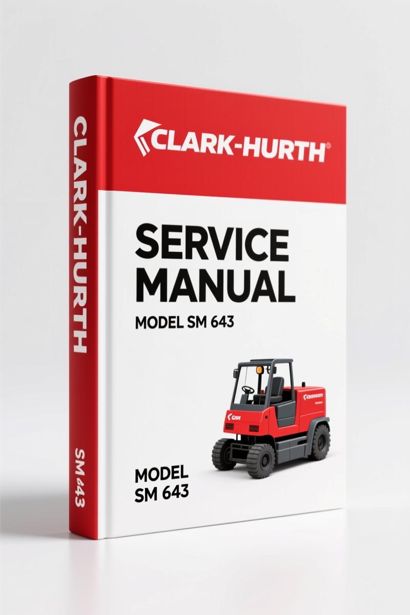 Clark-hurth SM 643 PWD 30-40SE HWD 30-40SE Service Manual 206 Pages
