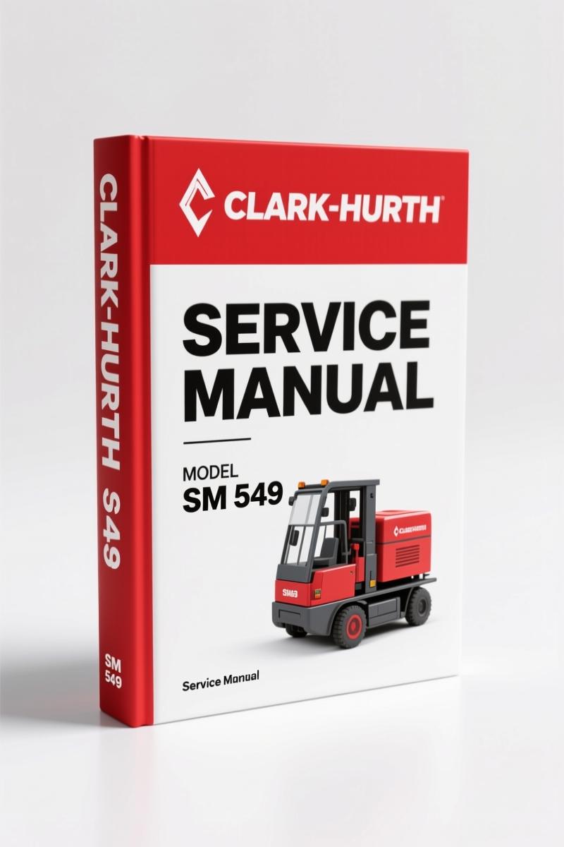 Clark-hurth SM 549 Service Manual – Factory Specs for Electric Lift Trucks