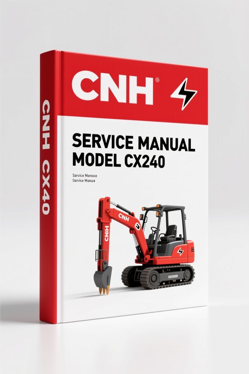 CNH CX210, CX230, CX240 2005 Service Manual – 648 Pages Factory Specs