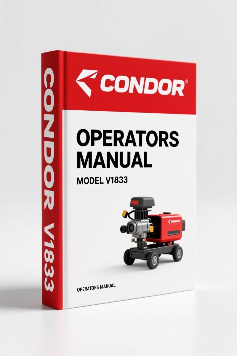 Condor V1433XL, V1433, V1833XL, V1833 1997 Operators Manual – OEM Specs