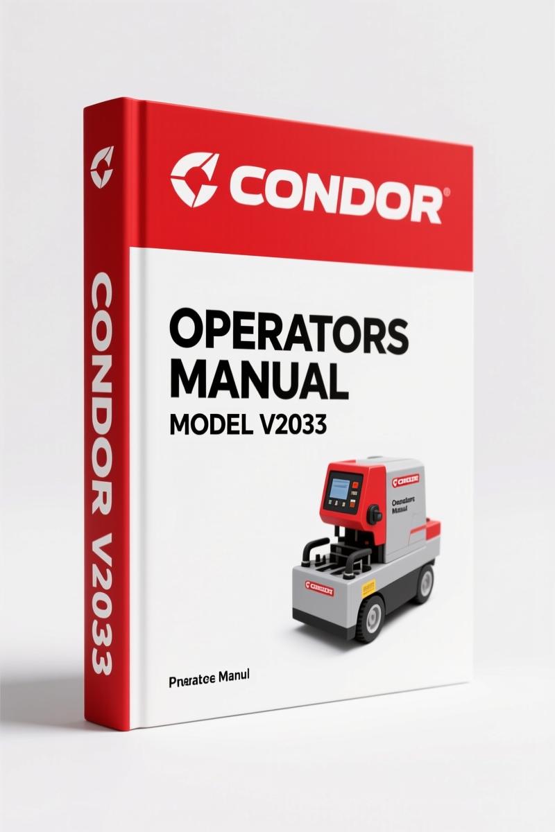 Condor V2033XL, V2033 1997 Operators Manual – Factory Specs for Work Platforms