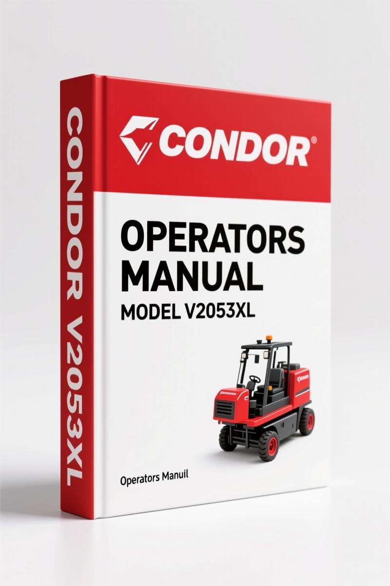 Condor V1833XL, V2033XL, V2048XL, V2053XL, V2648XL 2000 Operators Manual