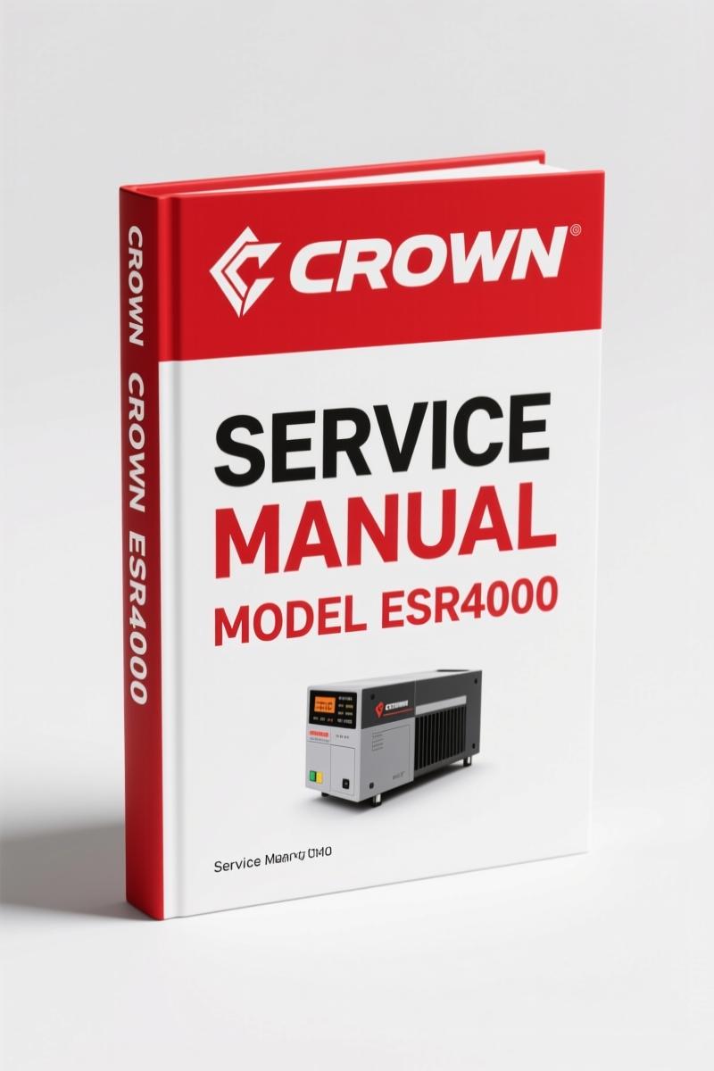Crown ESR4000 Service Manual – OEM Factory Specs for Certified Technicians