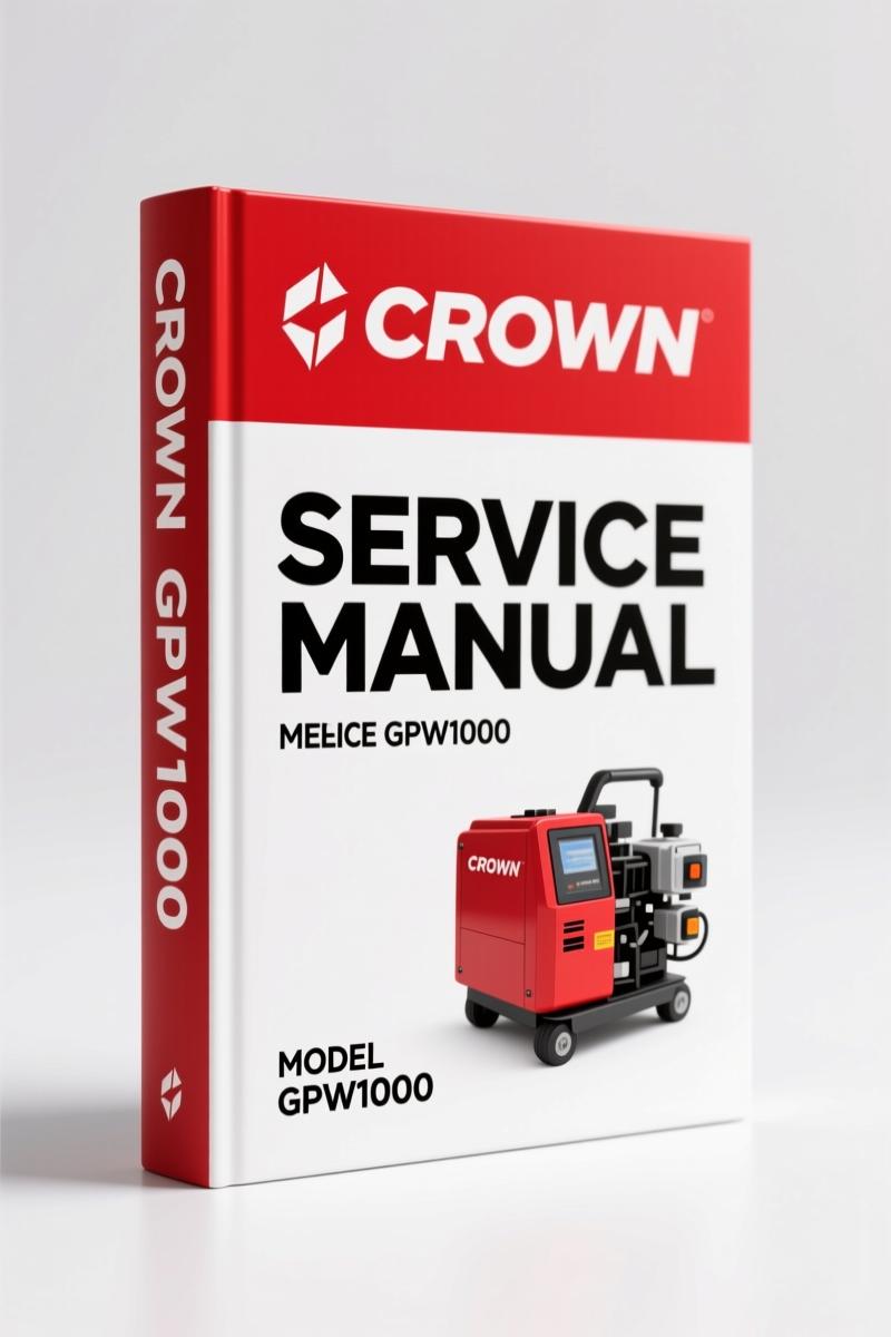 Crown GPW1000 Service Manual – 84 Pages of Factory-Certified Forklift Repair Data