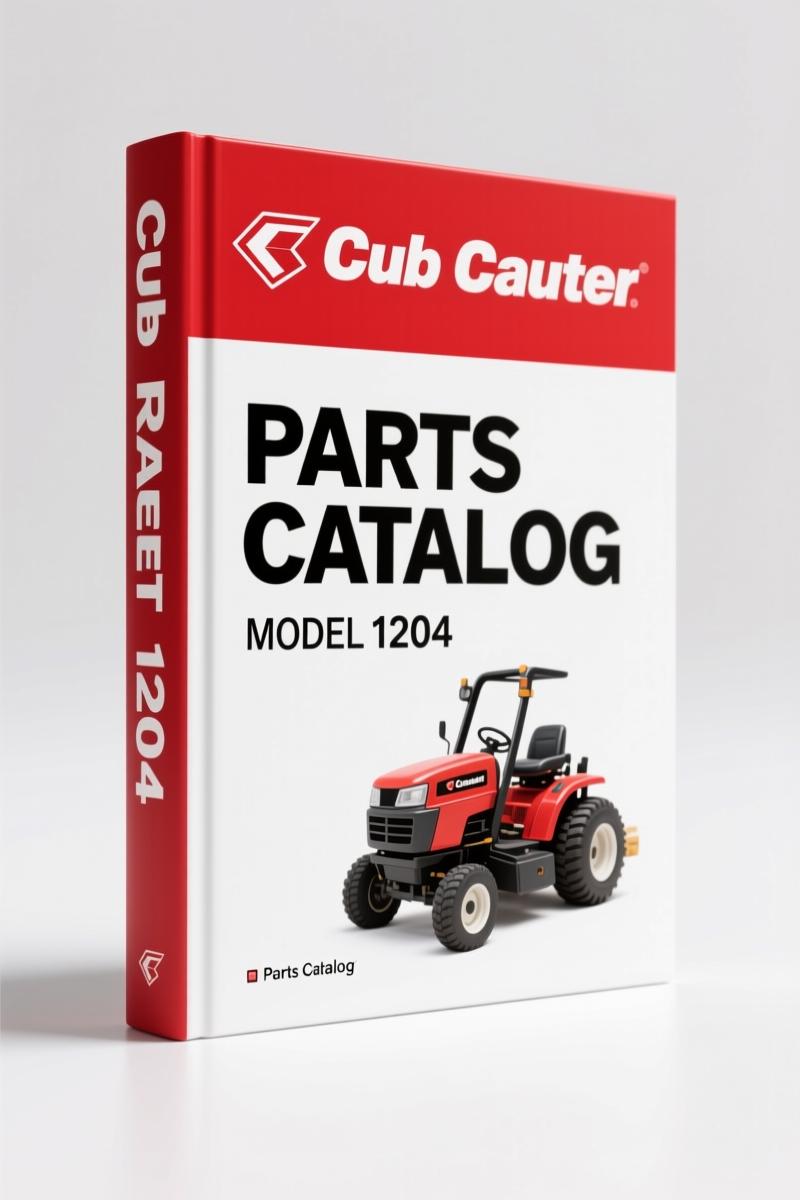 Cub Cadet 1204 Parts Catalog – 80 Pages OEM Exploded Views