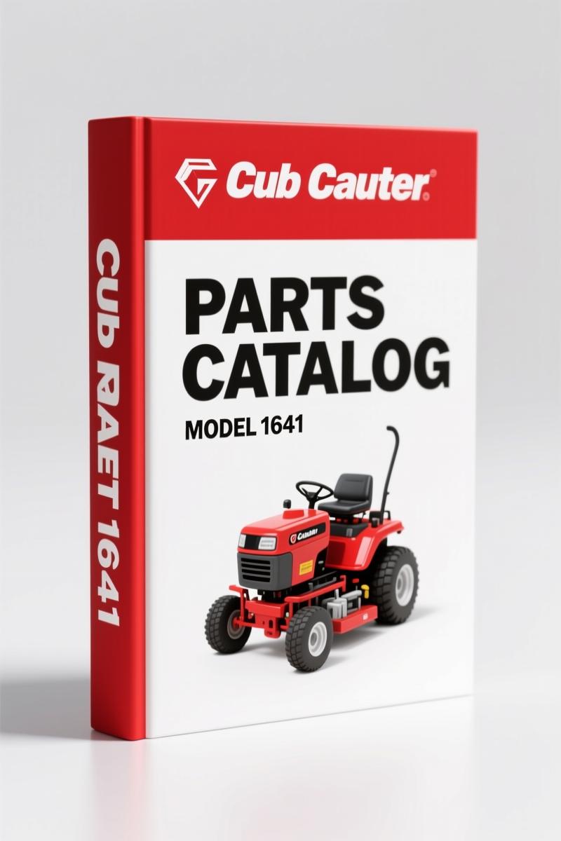 Cub Cadet 1641 Parts Catalog – 84 Pages of OEM Part Numbers