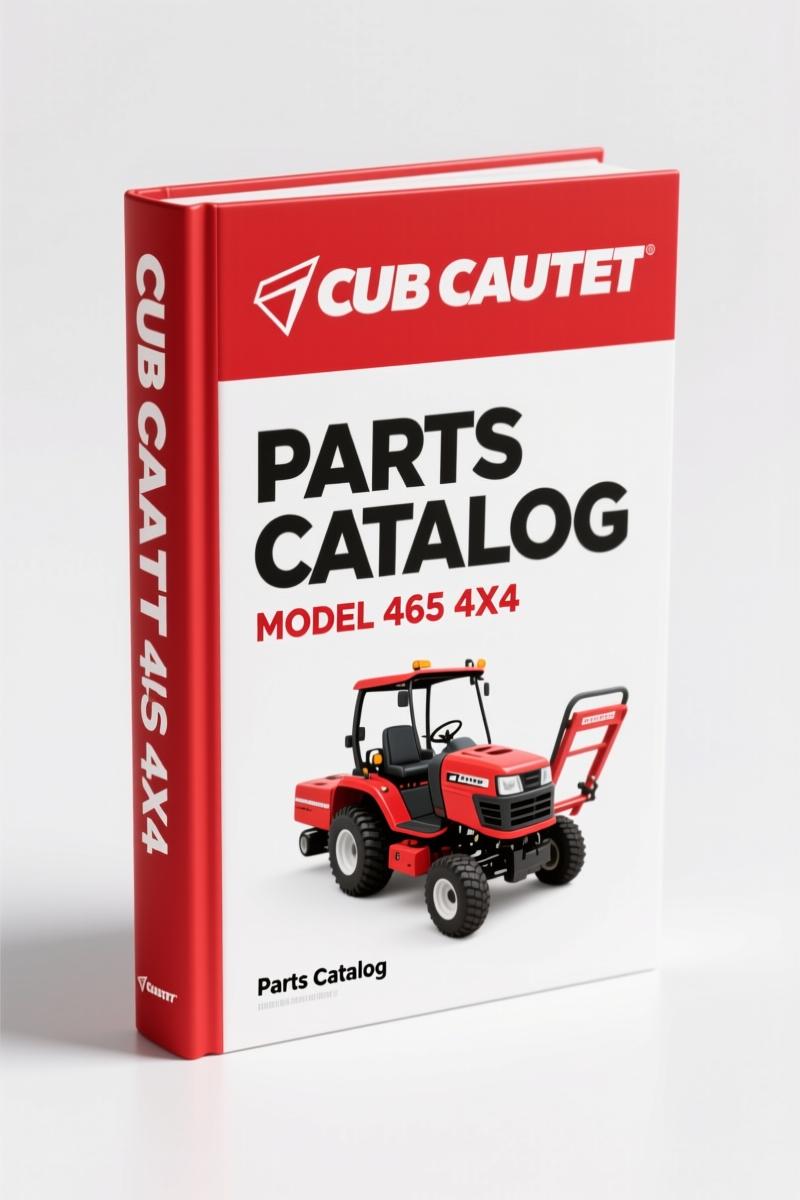 Cub Cadet 465 4X4 Parts Catalog – 60-Page OEM Documentation