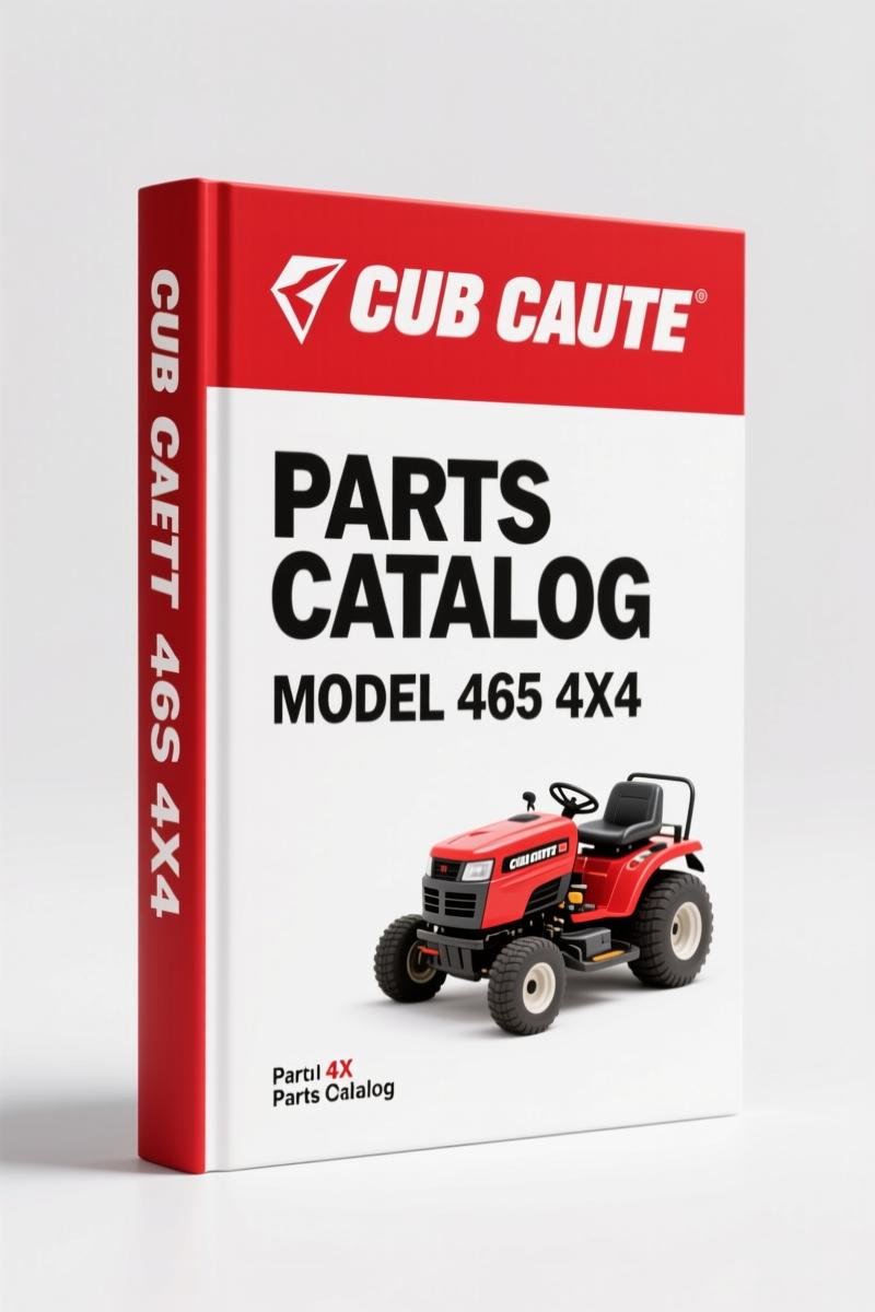 Cub Cadet 465 4X4 Parts Catalog - 60-Page OEM Documentation