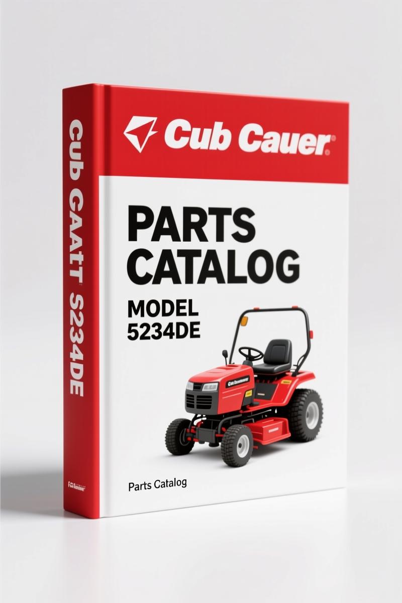 Cub Cadet 5234DE Parts Catalog – 115 Pages OEM