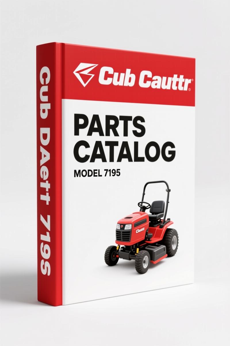 Cub Cadet 7195 Parts Catalog – 207 Pages of OEM Part Identification