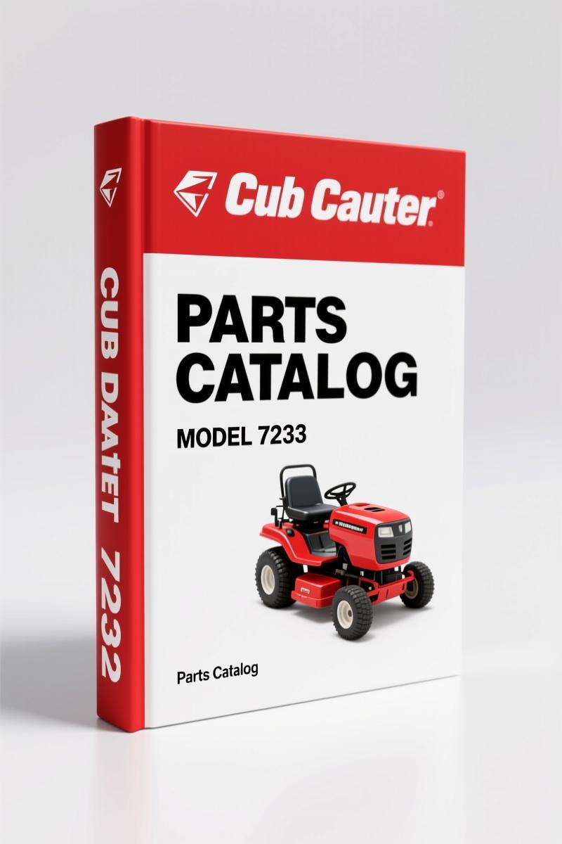 Cub Cadet 7233 Parts Catalog – 165-Page OEM Parts Manual