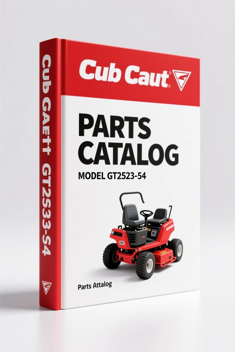 Cub Cadet GT2523-54 Parts Catalog – 72-Page OEM Exploded Views