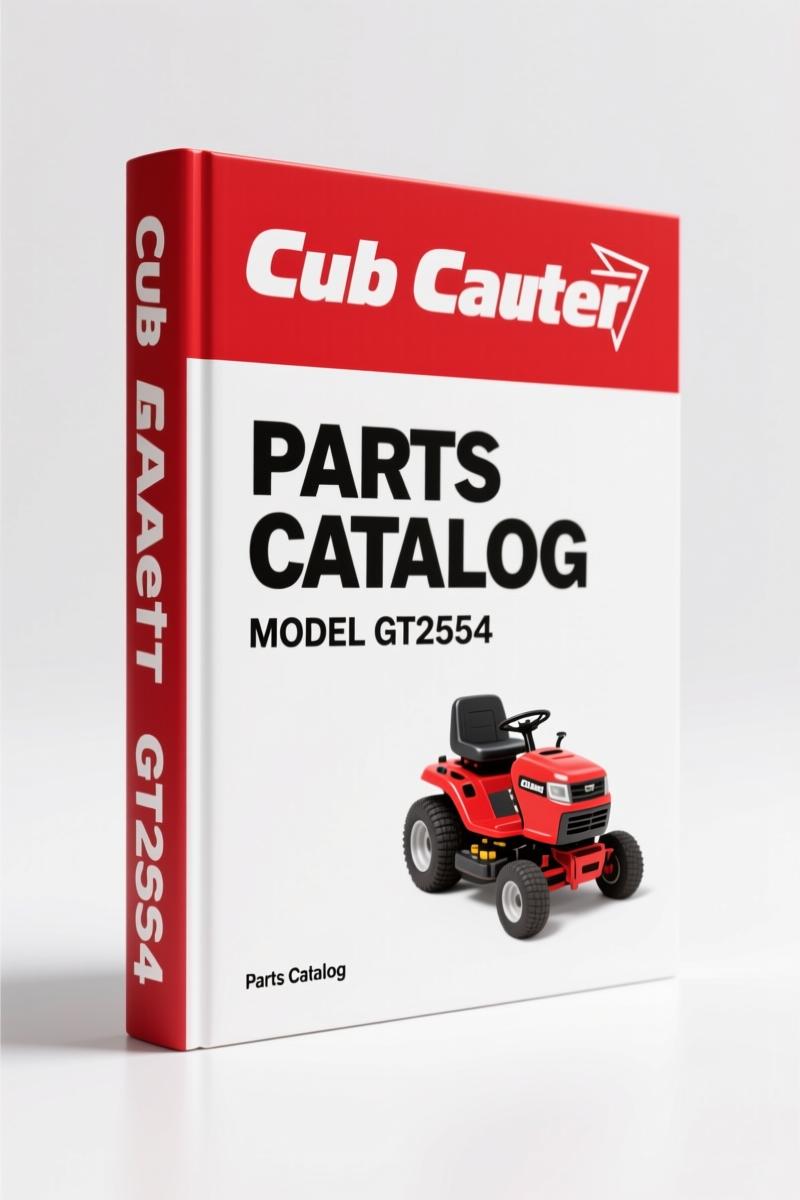 Cub Cadet GT2554 2009 Parts Catalog – 72 Pages, OEM Specifications