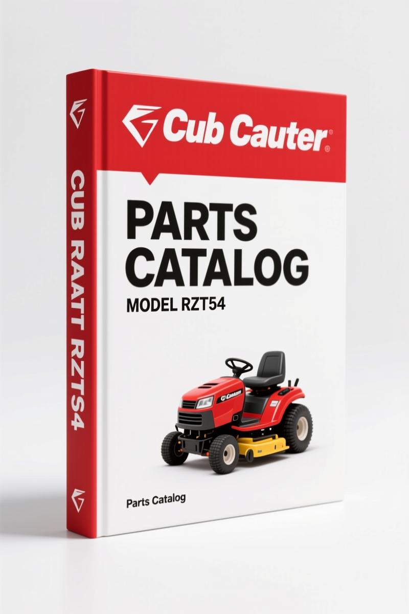 Cub Cadet RZT54 Parts Catalog – 64 Pages of OEM Part Numbers