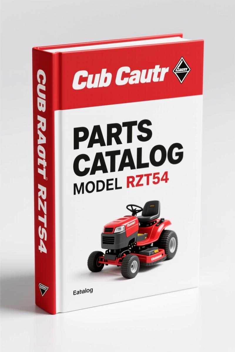 Cub Cadet RZT54 2009 Parts Catalog – OEM Exploded Views & Part Numbers