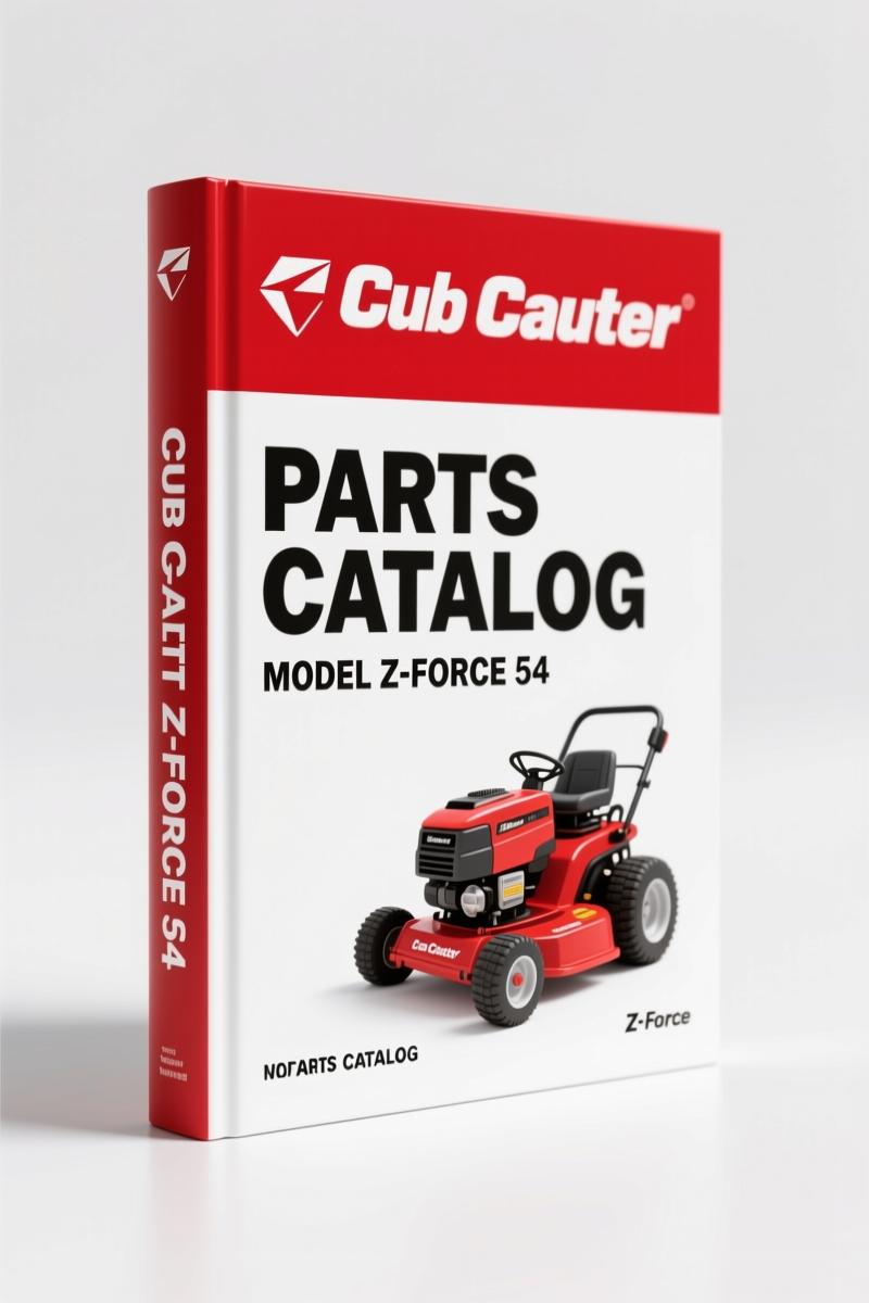 Cub Cadet Z-Force 54 Parts Catalog – 51 Pages of OEM Specs